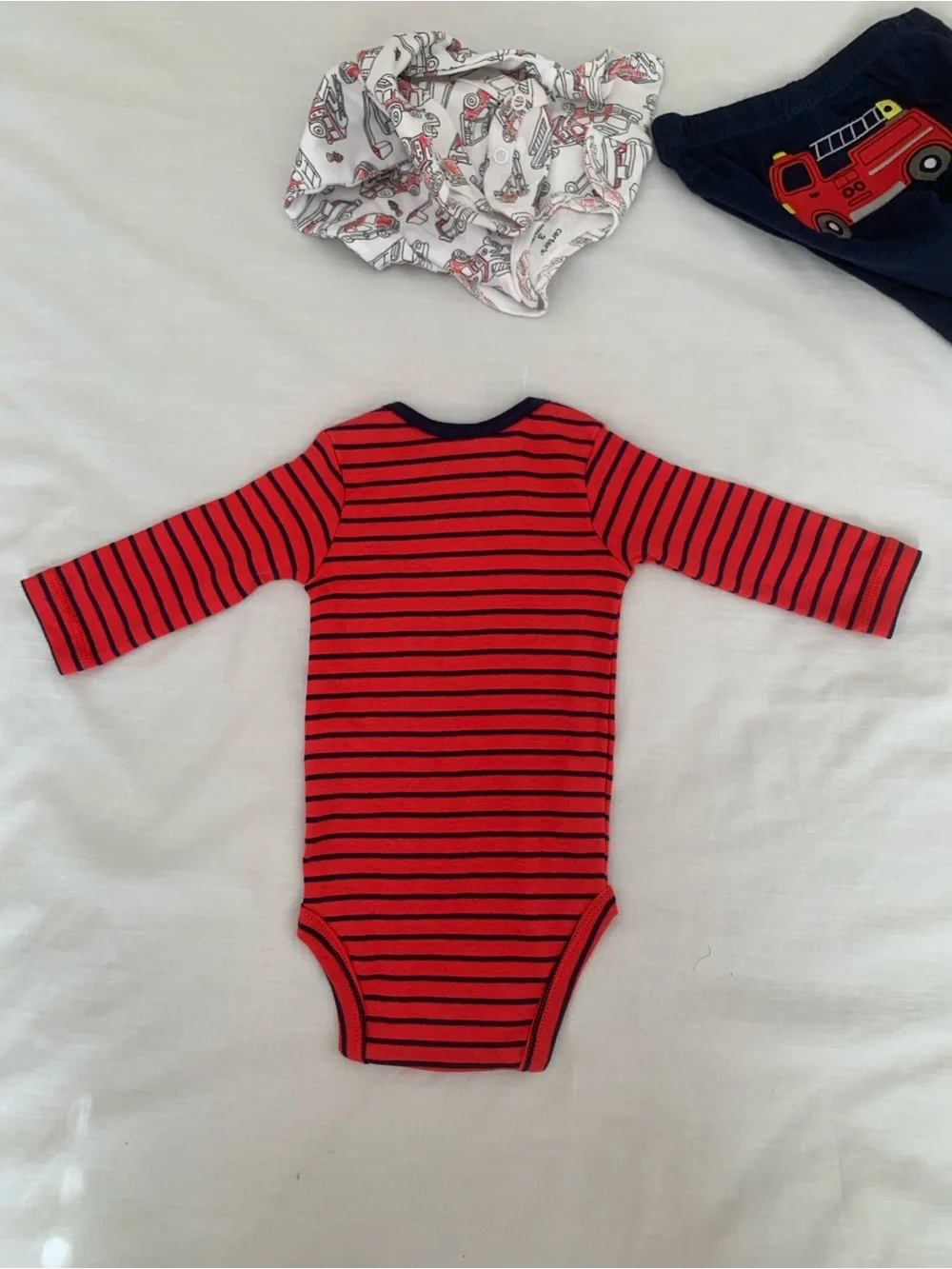NWT Carter's Baby Boy 3pc Fire Truck Set 3M